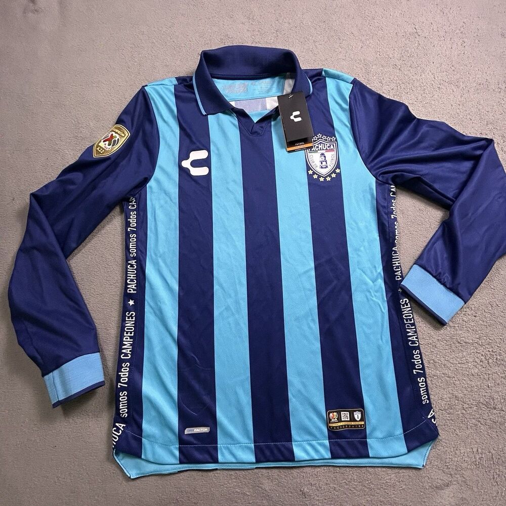NWT Charly Pachuca Tuzos 2021/22 Men's Medium Home Long Sleeve Soccer Jersey